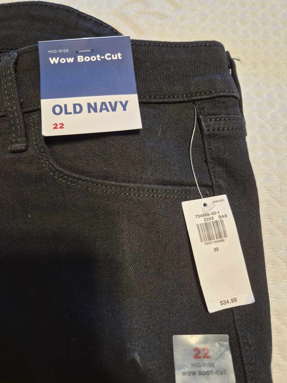 Old Navy Mid-Rise Wow Boot-Cut Jeans — Black